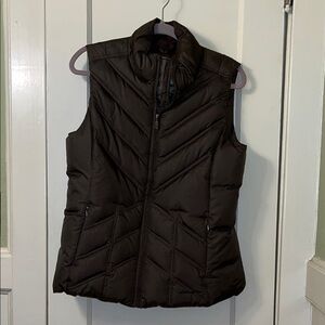 Eddie Bauer Women's Dark Brown Goose Down Packable Puffer Vest